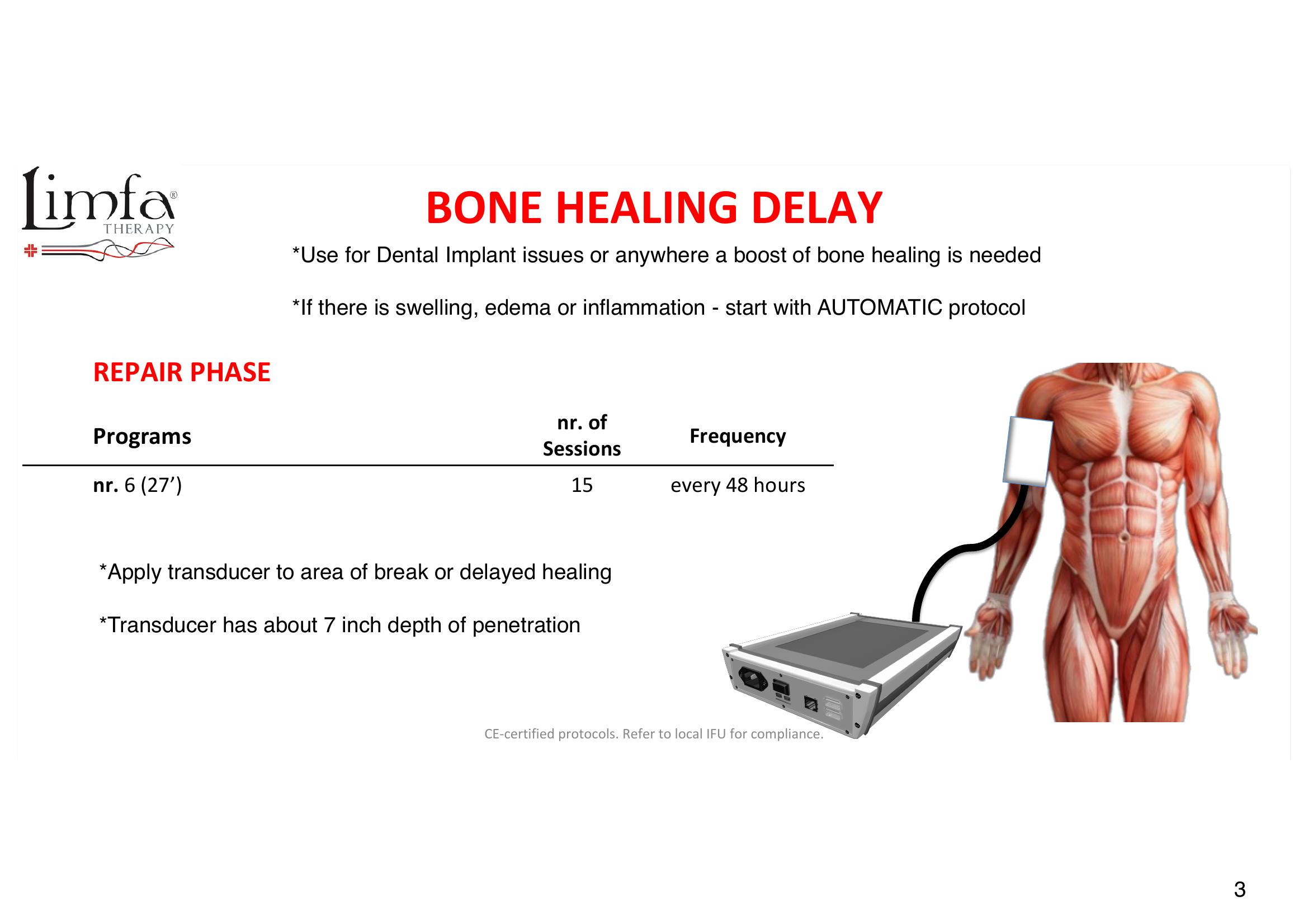 Bone Healing Delay - Transducer Placement