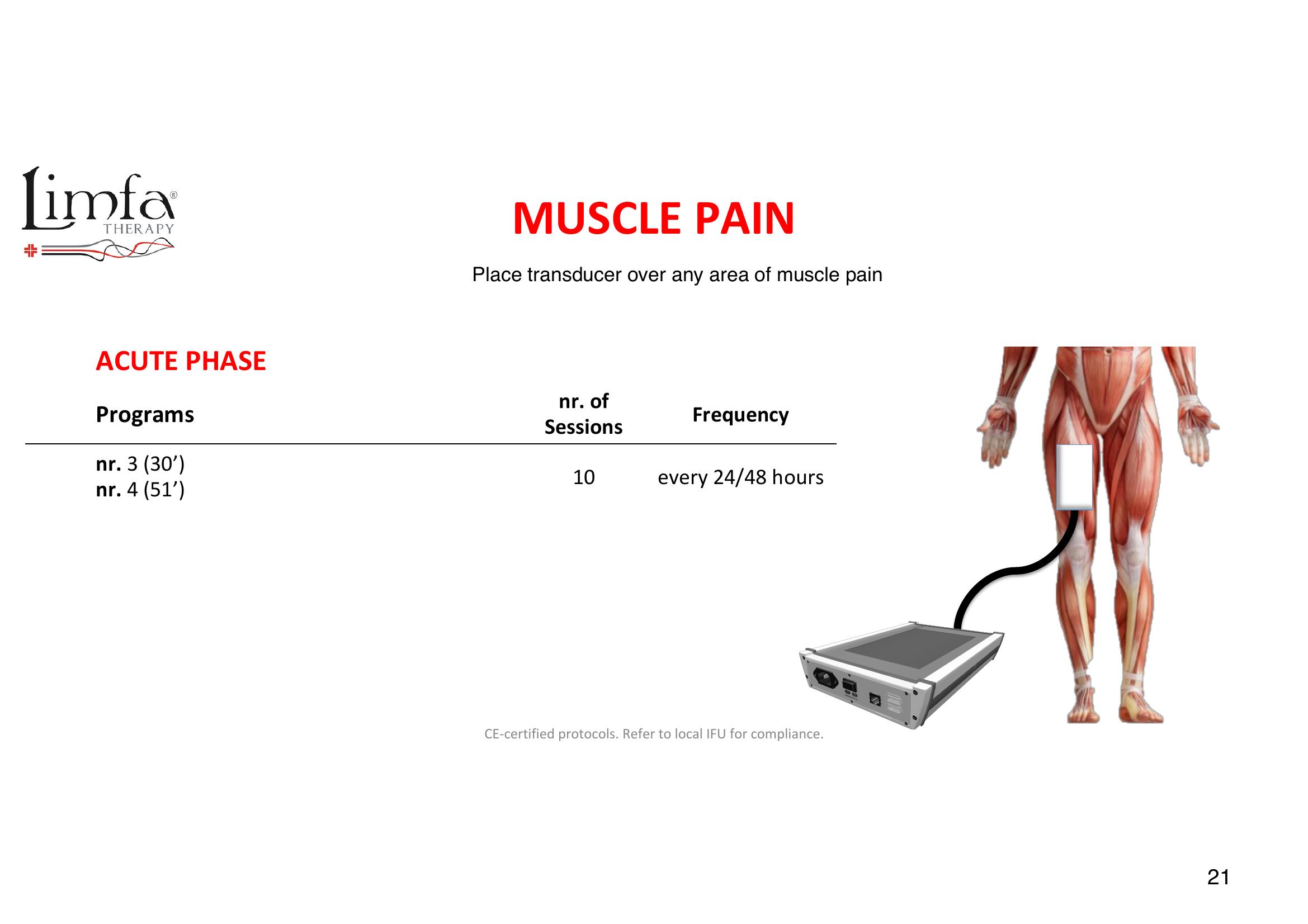 Muscle Pain - Transducer Placement